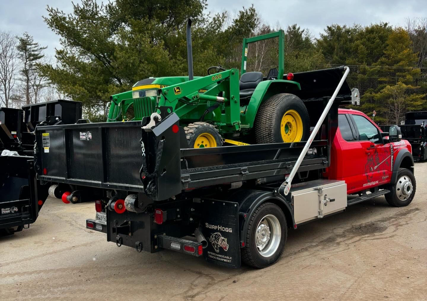 SwapHogg carrying a John Deere